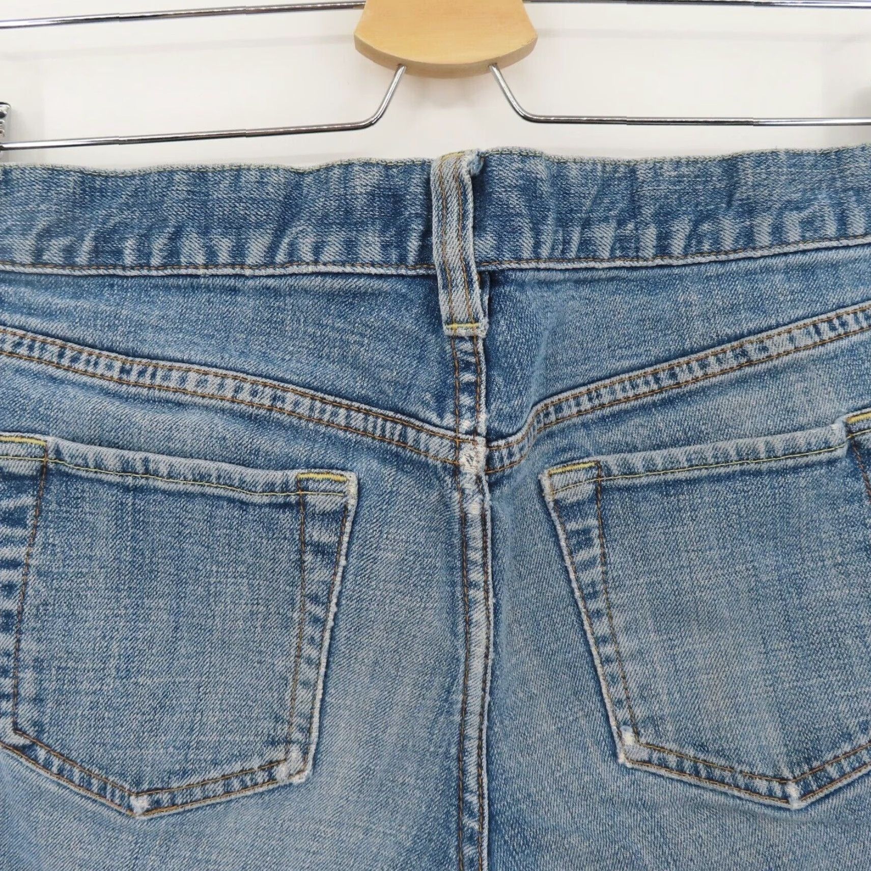 Old Navy VINTAGE Old Navy Womens Jeans Bootcut Distressed Denim 4 Reg Ultra Low Waist Y2K 2000s Women Jeans Pants Size 27" / US 4 / IT 40 - 6 Thumbnail