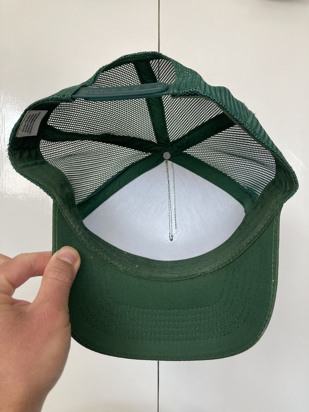 Bass Pro Shops × Vintage BASS PRO SHOPS SNAPBACK HAT CAP TRUCKER MESH GREEN FISHING Size ONE SIZE - 13 Thumbnail