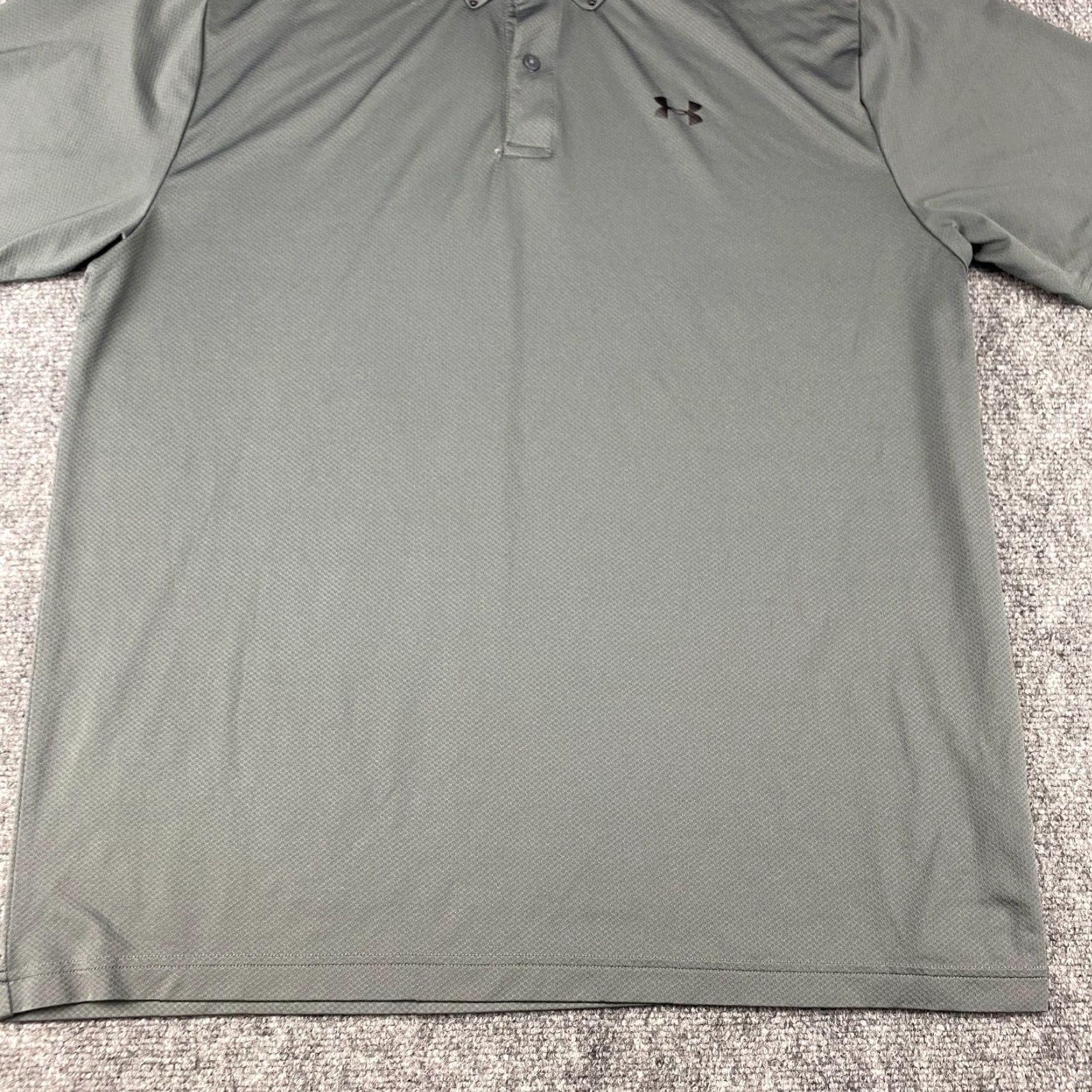 Under Armour Under Armour Performance Polo Shirt XL Mens Gray Loose Fit Textured Golf Wicking Size US XL / EU 56 / 4 - 4 Thumbnail