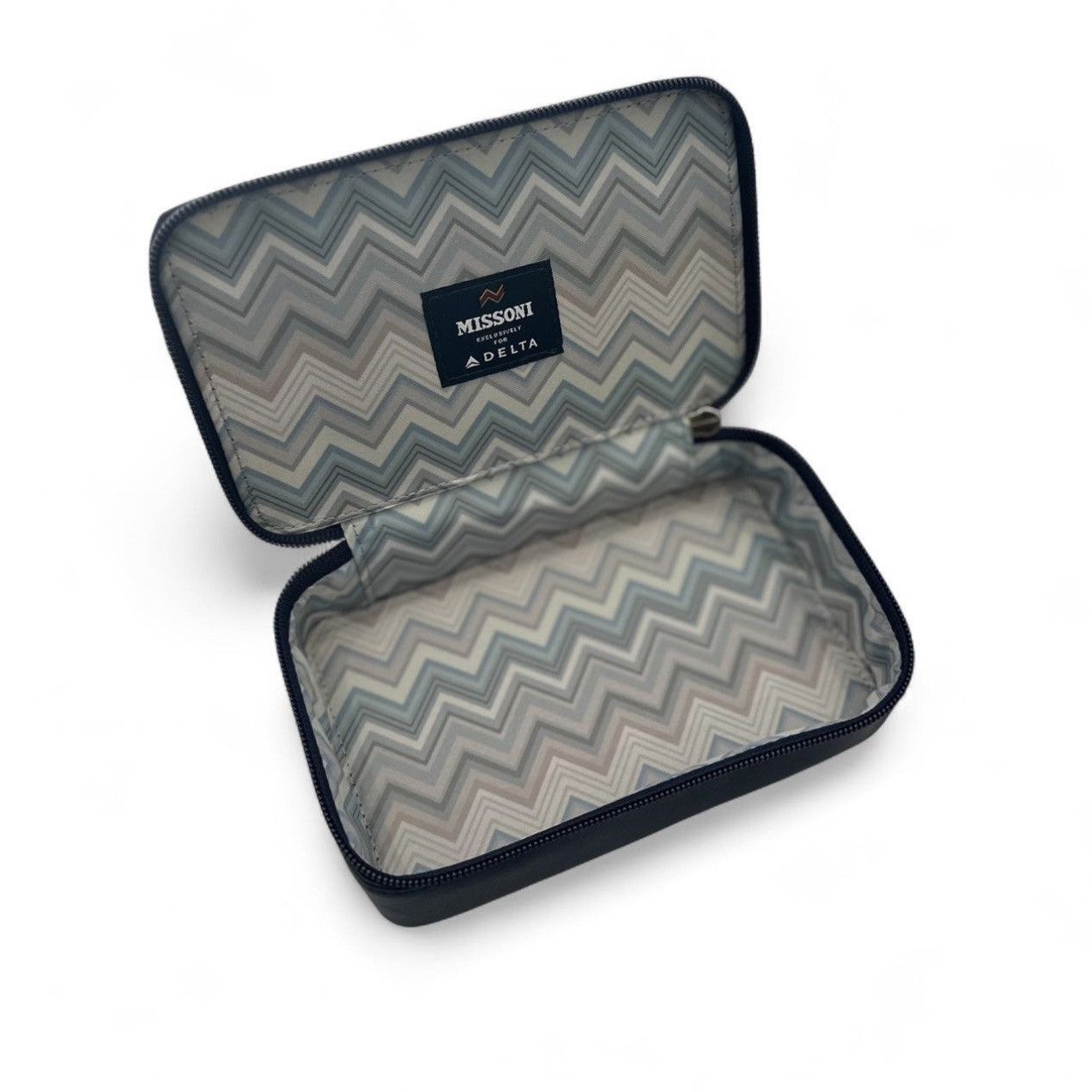 Missoni Missoni x Delta – Embossed Leather Cosmetic Case – Dark Navy Size ONE SIZE - 2 Thumbnail