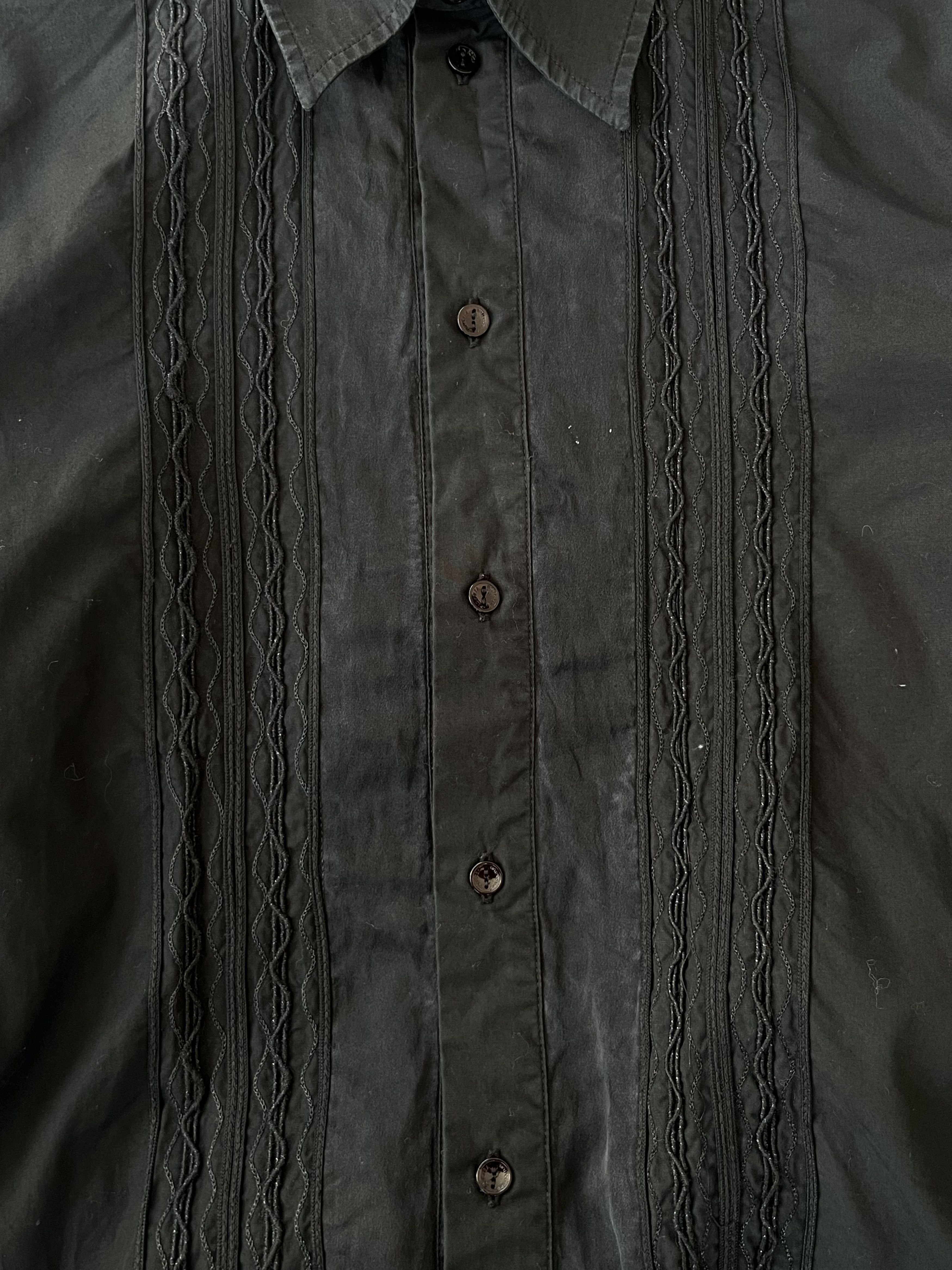 Versace Jeans Couture VERSACE Jeans Couture Vintage Black Baroque Shirt Size US M / EU 48-50 / 2 - 8 Thumbnail