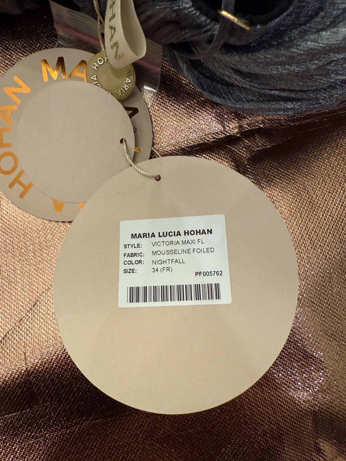 Other Maria Lucia Hohan Victoria gown in Nightfall Size XS / US 0-2 / IT 36-38 - 8 Thumbnail