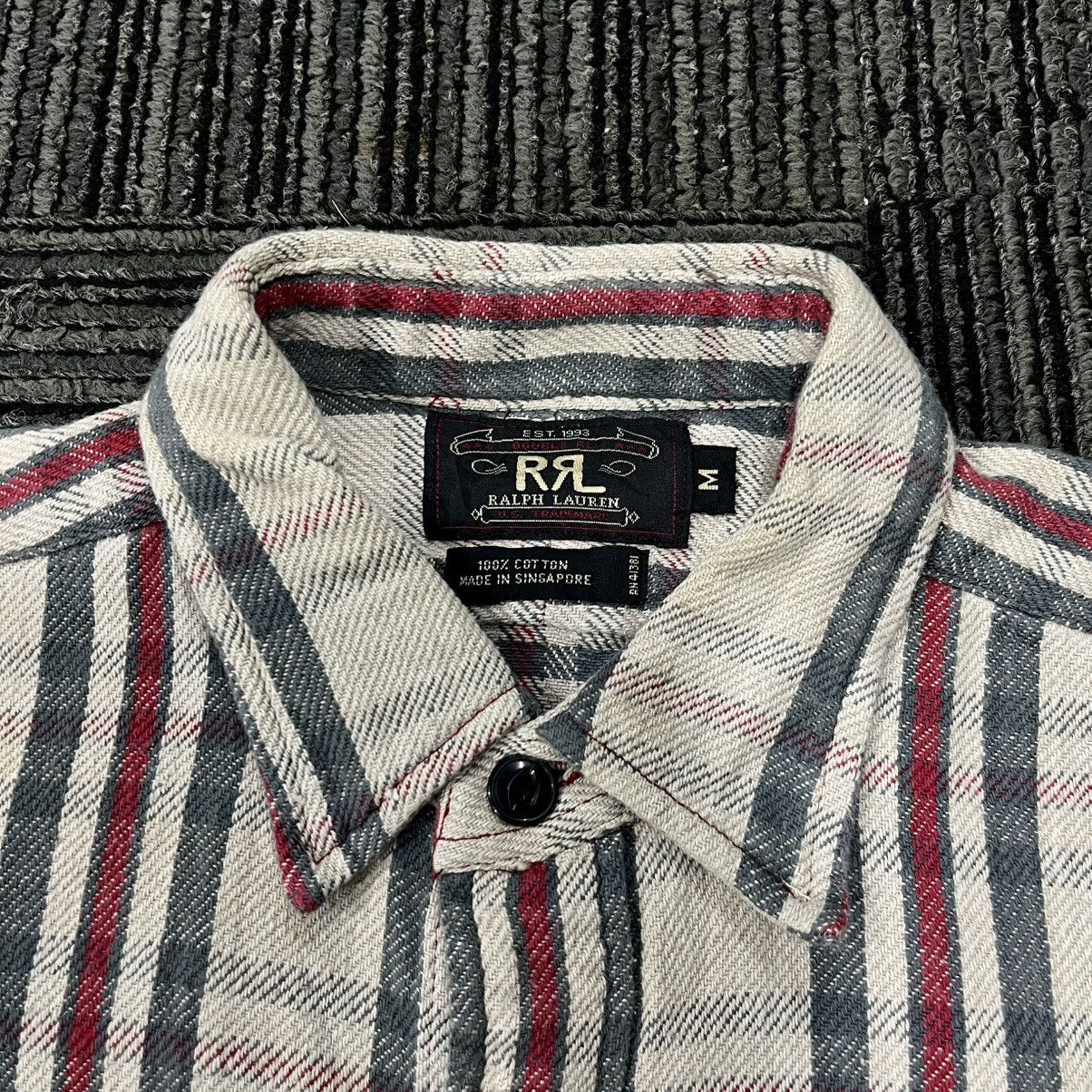 RRL Ralph Lauren RRL Heavyweight Flannel Shirt Size US XL / EU 56 / 4 - 3 Thumbnail