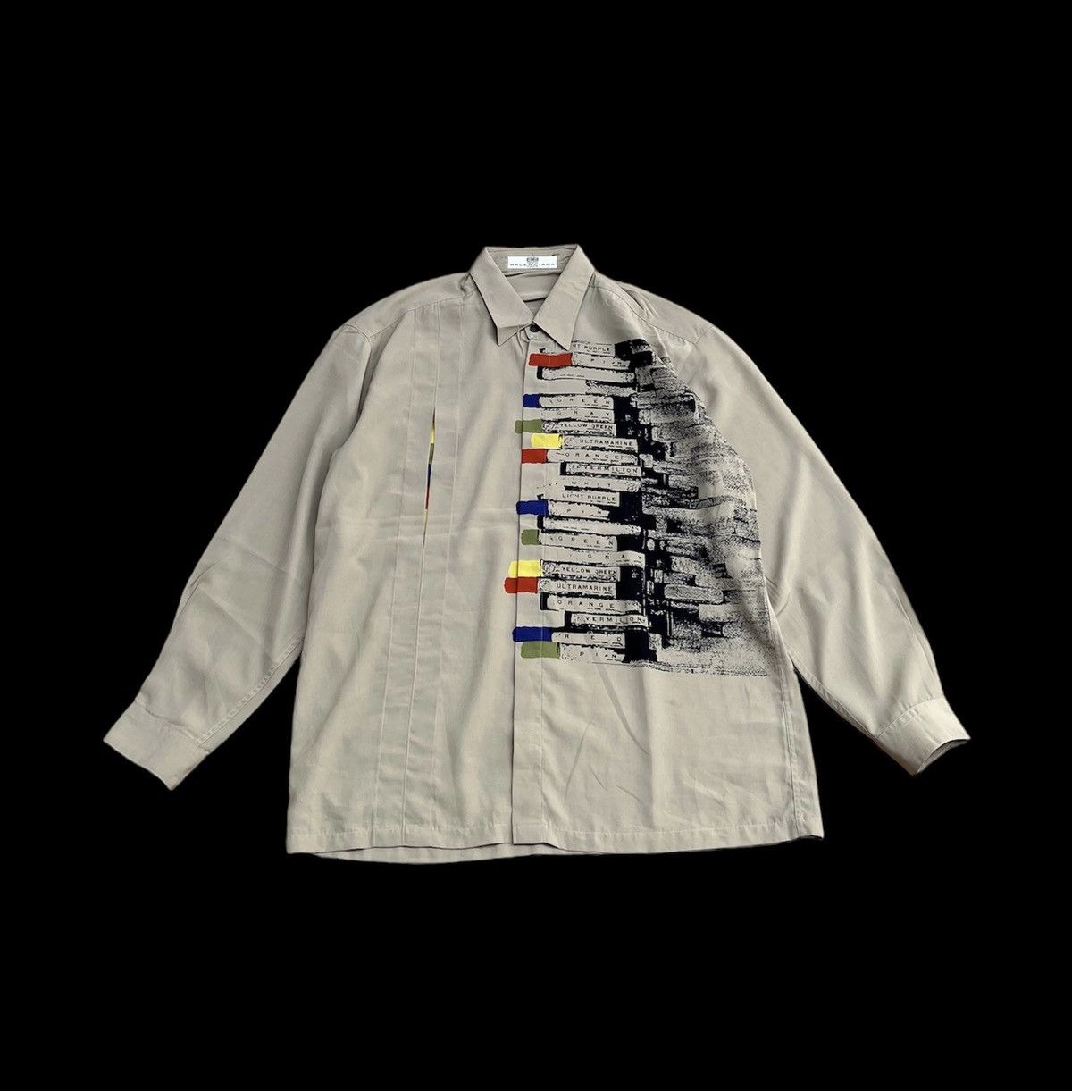 Balenciaga Vintage Rare Balenciaga Paris Sports Button Ups Silk Shirt Size US M / EU 48-50 / 2 - 1 Thumbnail