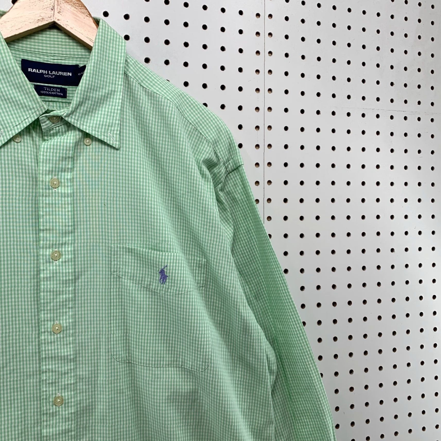 Ralph Lauren Ralph Lauren Golf Button Down Pocket Shirt Mens L Tilden Mint Green 26x33.5 Size US L / EU 52-54 / 3 - 7 Thumbnail