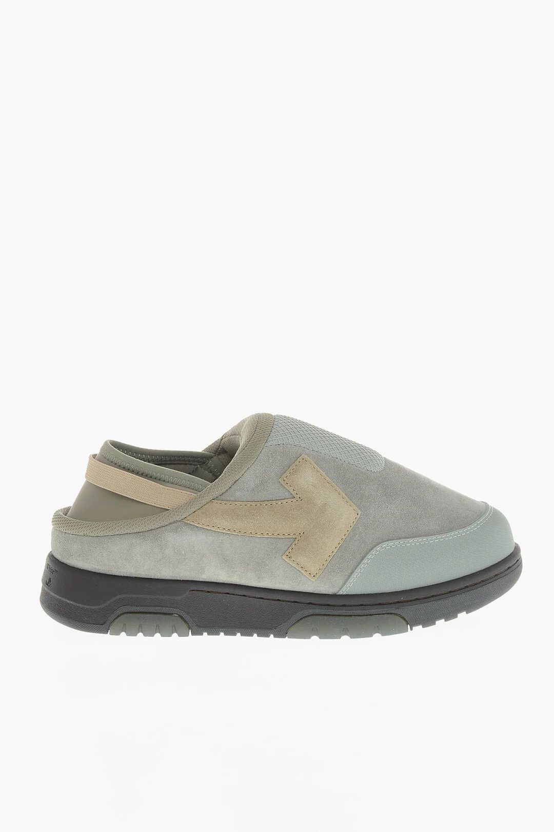 Off-White og1mm0426 Fabric & Suede Mules in Grey Size US 10 / EU 43 - 1 Thumbnail