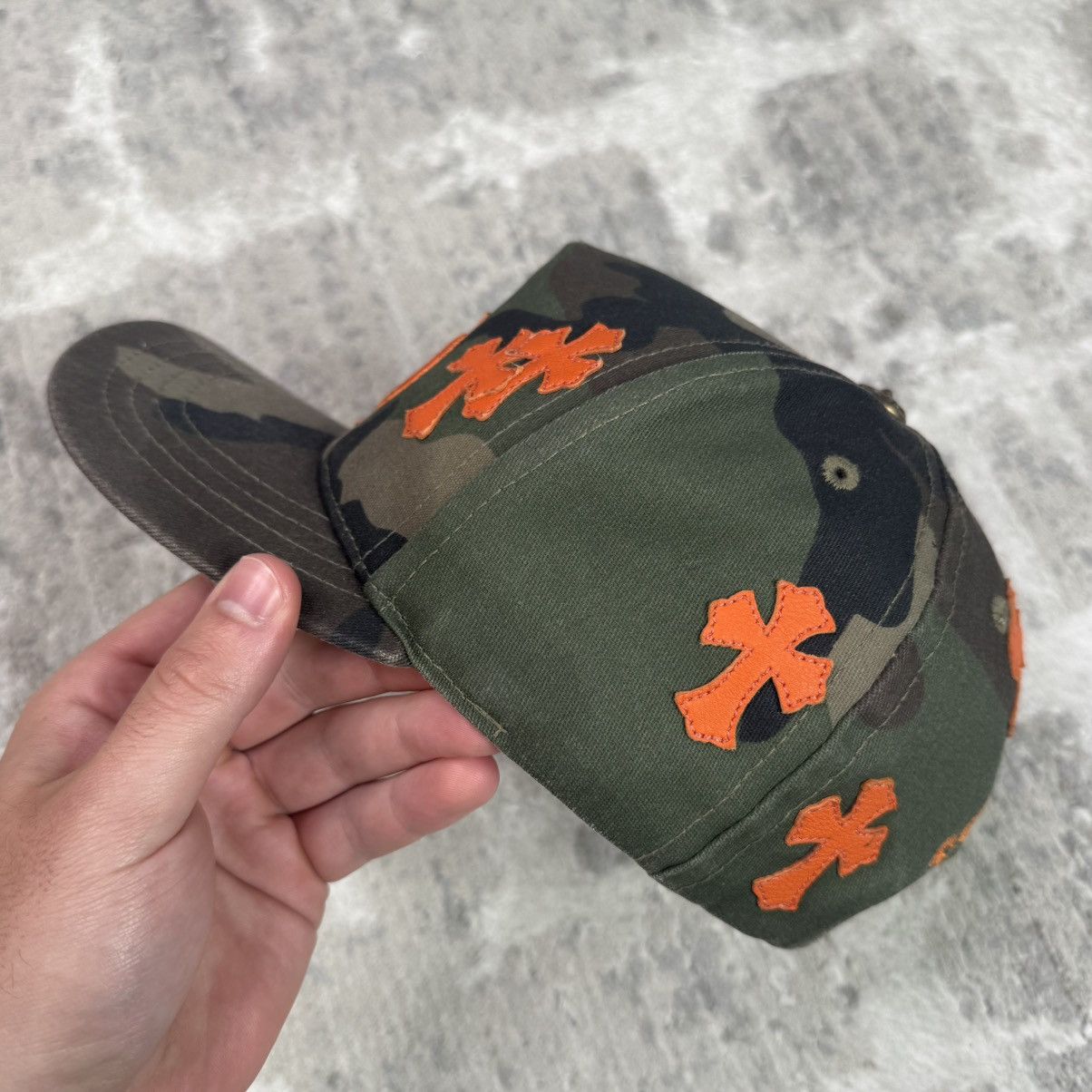 Chrome Hearts Camo cross patch baseball hat Size ONE SIZE - 6 Thumbnail