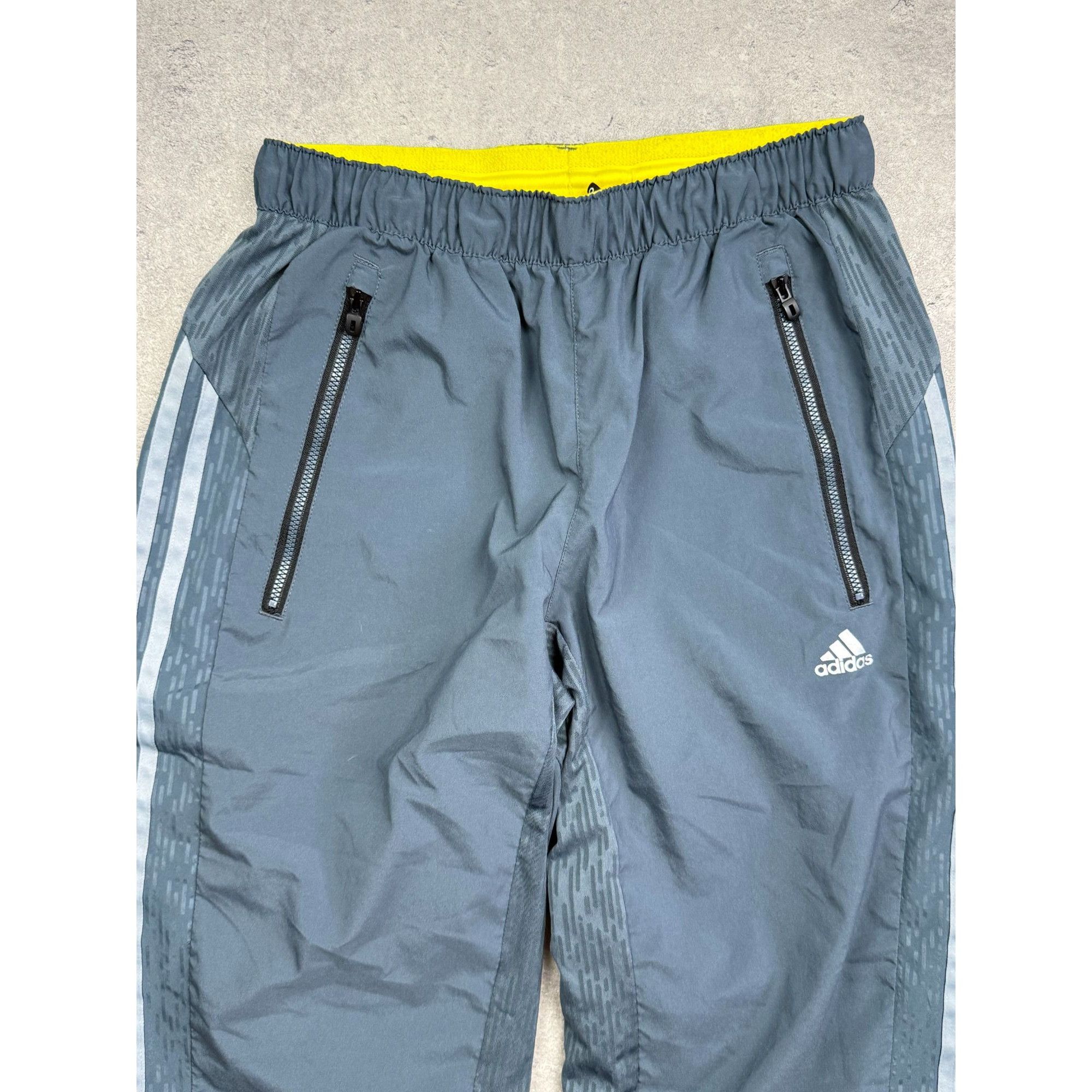 Adidas ADIDAS Grey Technical Tracksuit Bottoms • Adjustable Cuffs • Size US 30 / EU 46 - 3 Thumbnail
