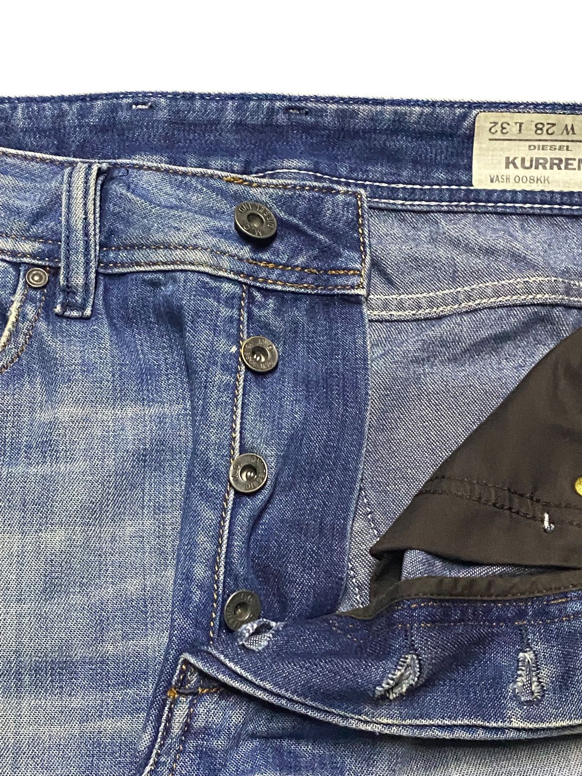 Diesel Vintage Diesel Kurren Wash 008KK Distressed Baggy Jeans Size US 31 - 11 Thumbnail