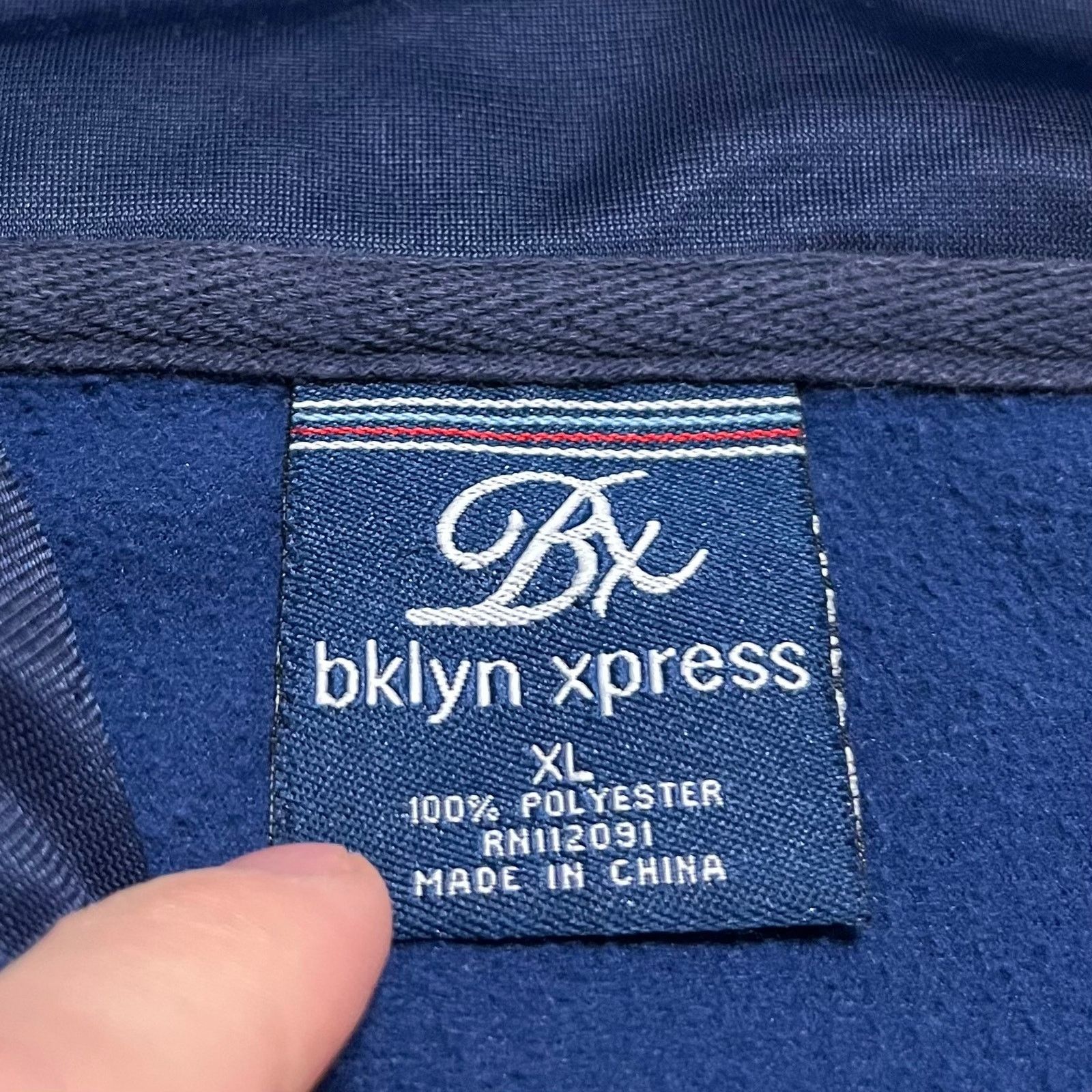 Other Brooklyn Express Y2K Baby Blue/Red Striped Track Jacket XL Size US XL / EU 56 / 4 - 4 Thumbnail