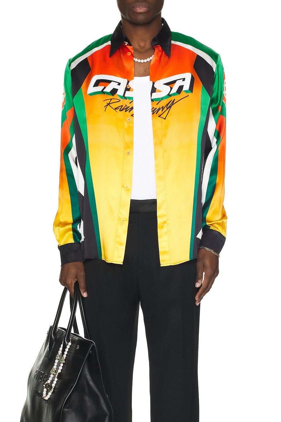 Casablanca o1mle0326 Classic Collar Long Sleeve Shirt Casa Moto Sport Size US S / EU 44-46 / 1 - 3 Thumbnail
