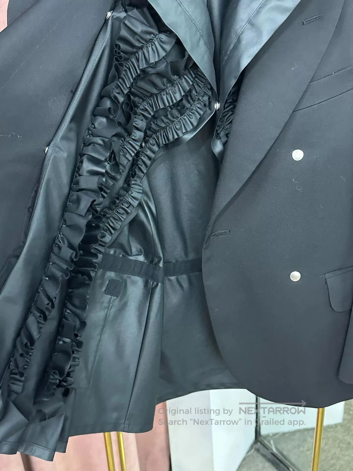 Comme des Garcons Comme des Garcons Black Layered Detachable Blazer. Size US M / EU 48-50 / 2 - 2 Thumbnail