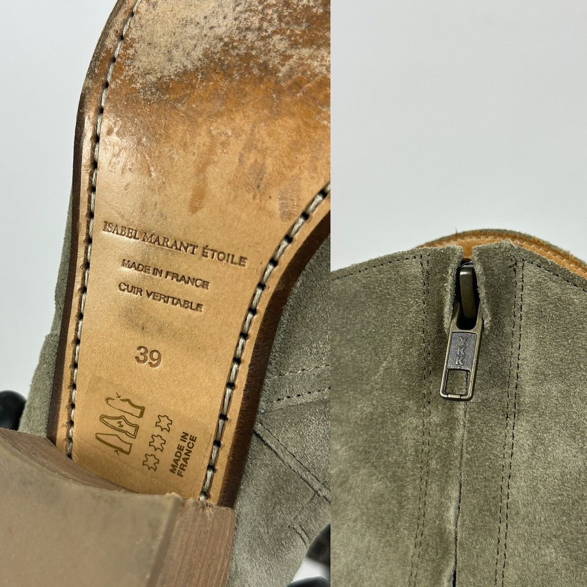 Isabel Marant × Isabel Marant Etoile Isabel Marant Étoile Dicker Suede Ankle Boots Western Style Size US 9 / IT 39 - 23 Thumbnail