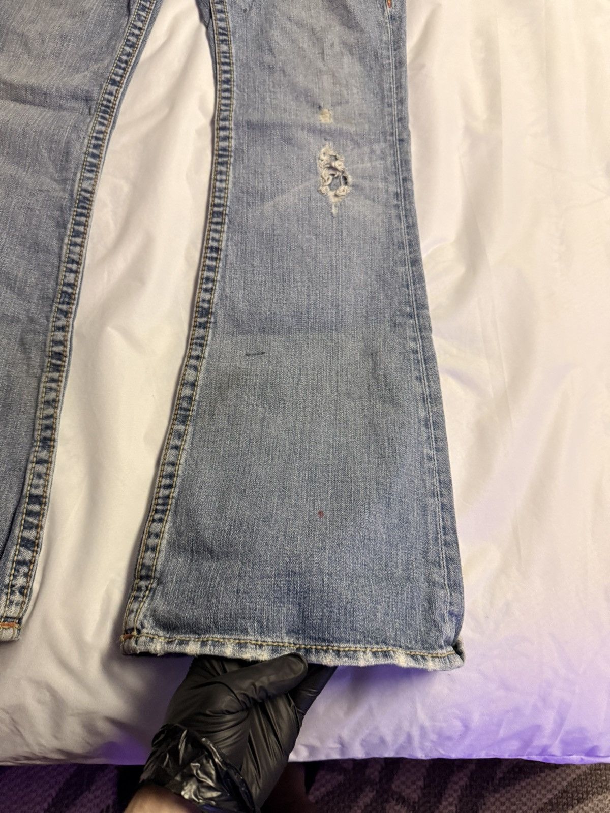 True Religion × Vintage Rainbow True Religion Jeans Real Vintage Y2K Bobby Big T Cut Size 31" - 23 Thumbnail