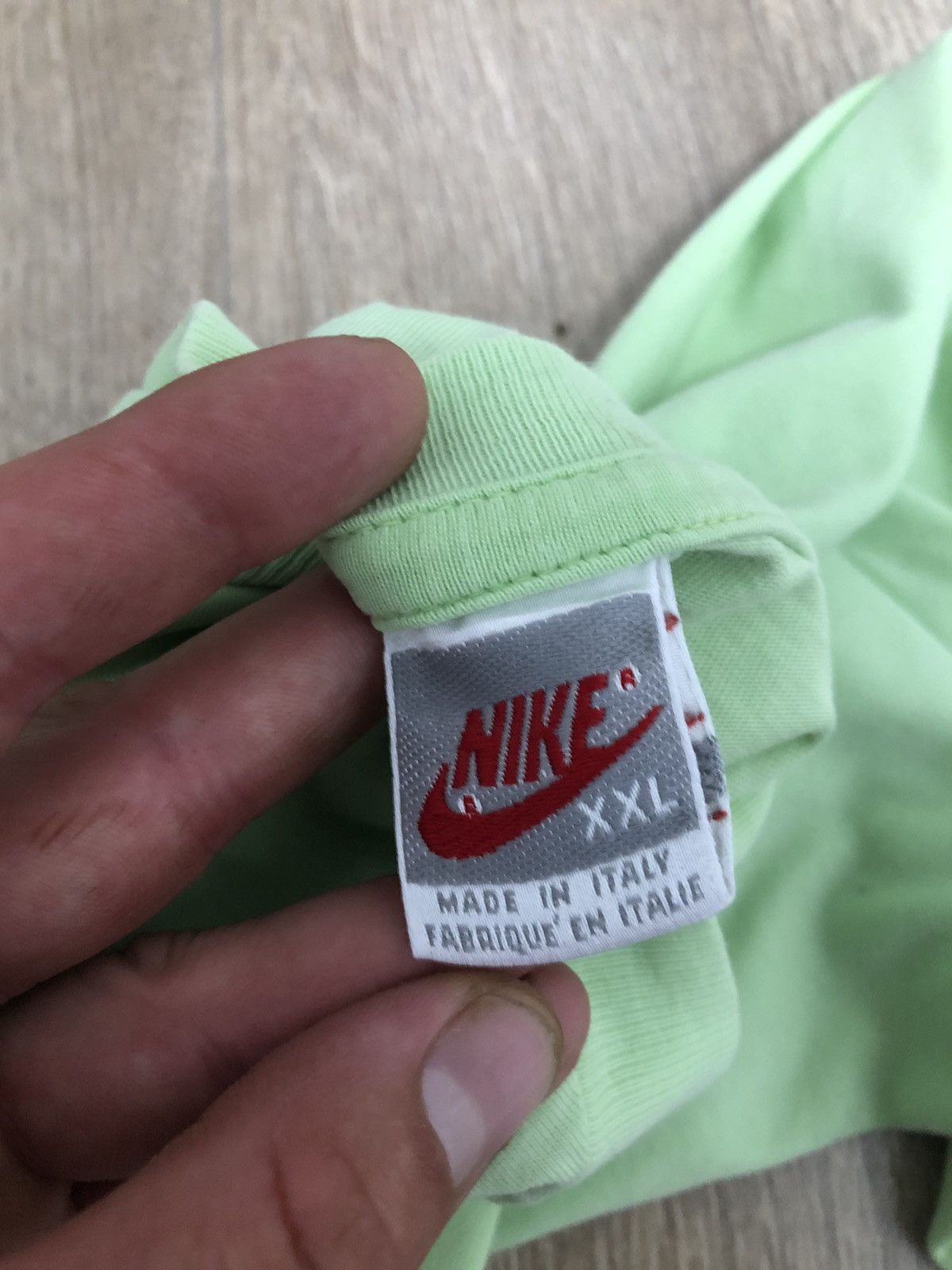 Vintage Nike Vintage Big Logo t shirt 80's made in italy Size US XL / EU 56 / 4 - 6 Thumbnail