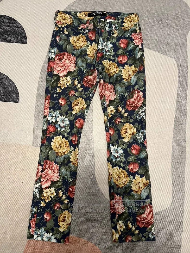 Comme des Garcons Comme Des Garcons size S Floral jeans Size 23" - 1 Thumbnail