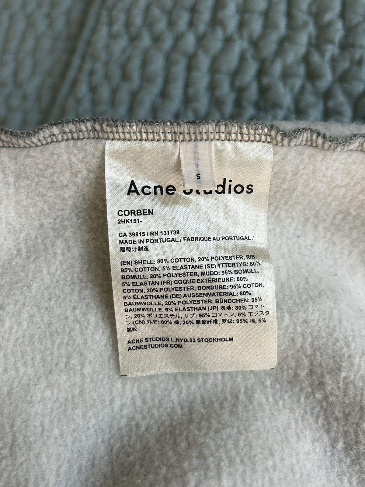 Acne Studios Acne Studios Embossed Logo Crewneck Size US S / EU 44-46 / 1 - 3 Thumbnail