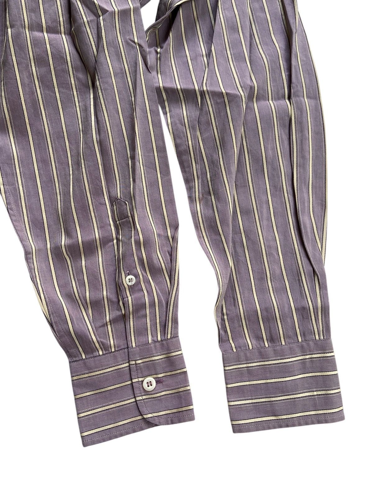 Prada PRADA VINTAGE STRIPED CASUAL BUTTON DOWN SHIRT Size US XL / EU 56 / 4 - 9 Thumbnail