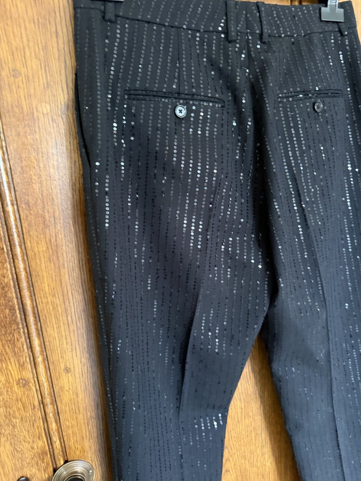 Celine SS23 Celine sequin Hedi Slimane tuxedo pants trousers 48 Size 38L - 14 Thumbnail