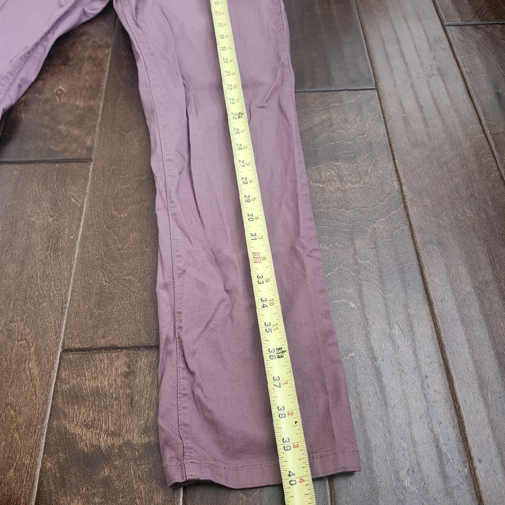 Asos ASOS Slim Chino Pants Mens 36x32 Mauve Pink Casual Sl... Size US 36 / EU 52 - 6 Thumbnail