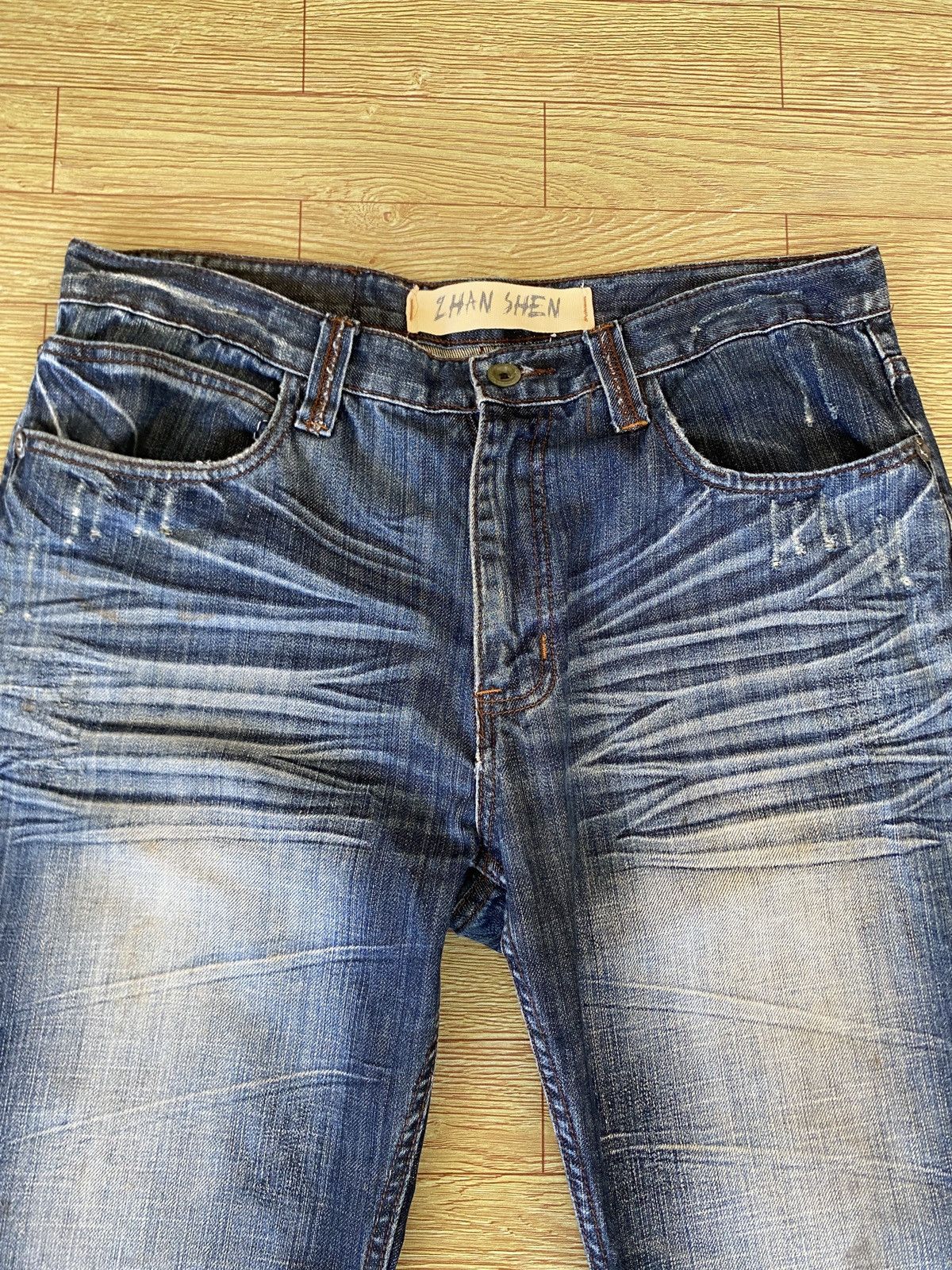 Japanese Brand Very Rare Vintage Japanee Brand Zhan Shen Baggy Jeans 2000s Size US 36 / EU 52 - 3 Thumbnail