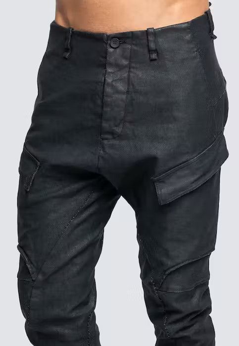image of Masnada Skinny Cargo Trousers in Black, Men's (Size 36)