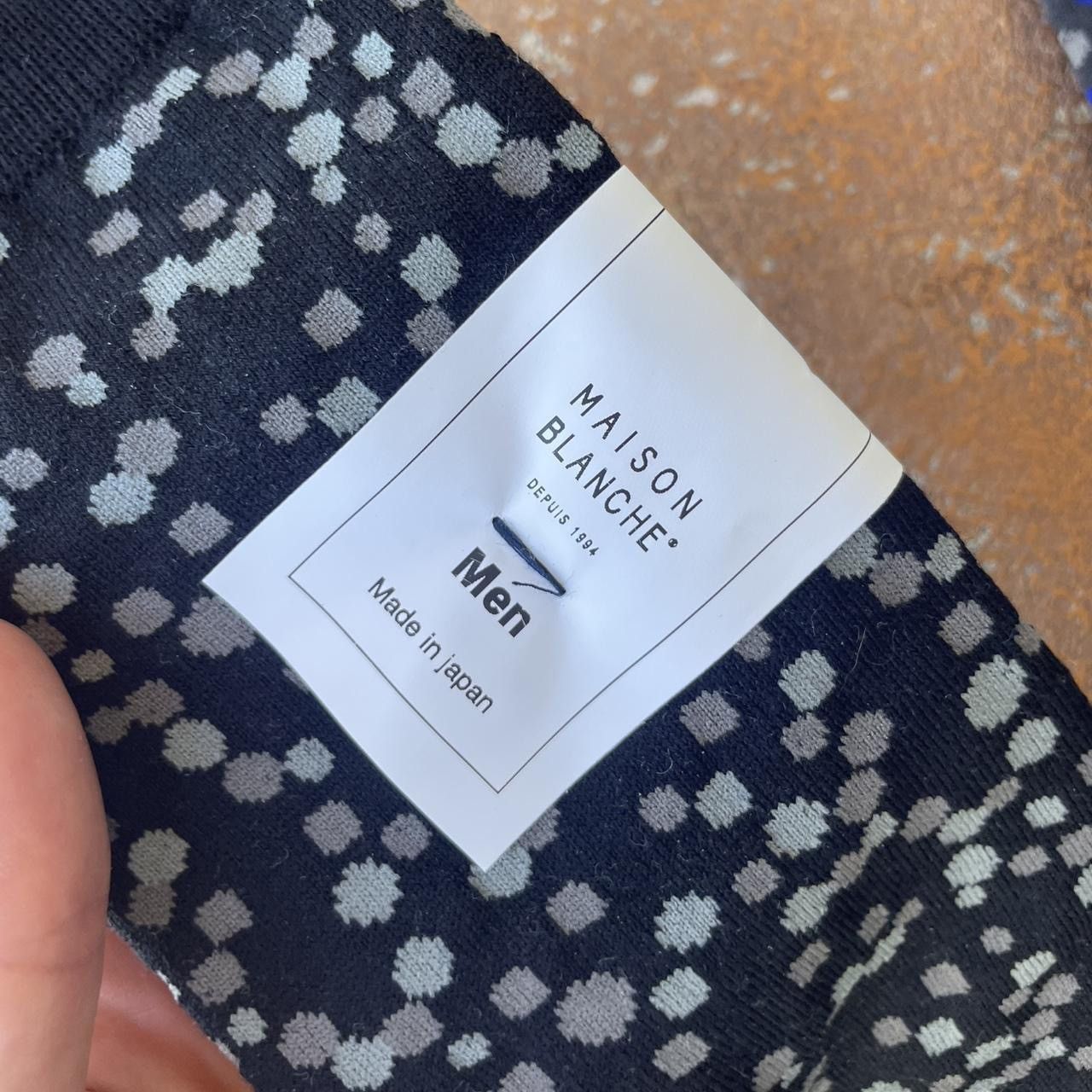 Urban Outfitters NWT Men’s MAISON BLANCHE polka black geometric socks sz Size ONE SIZE - 4 Thumbnail