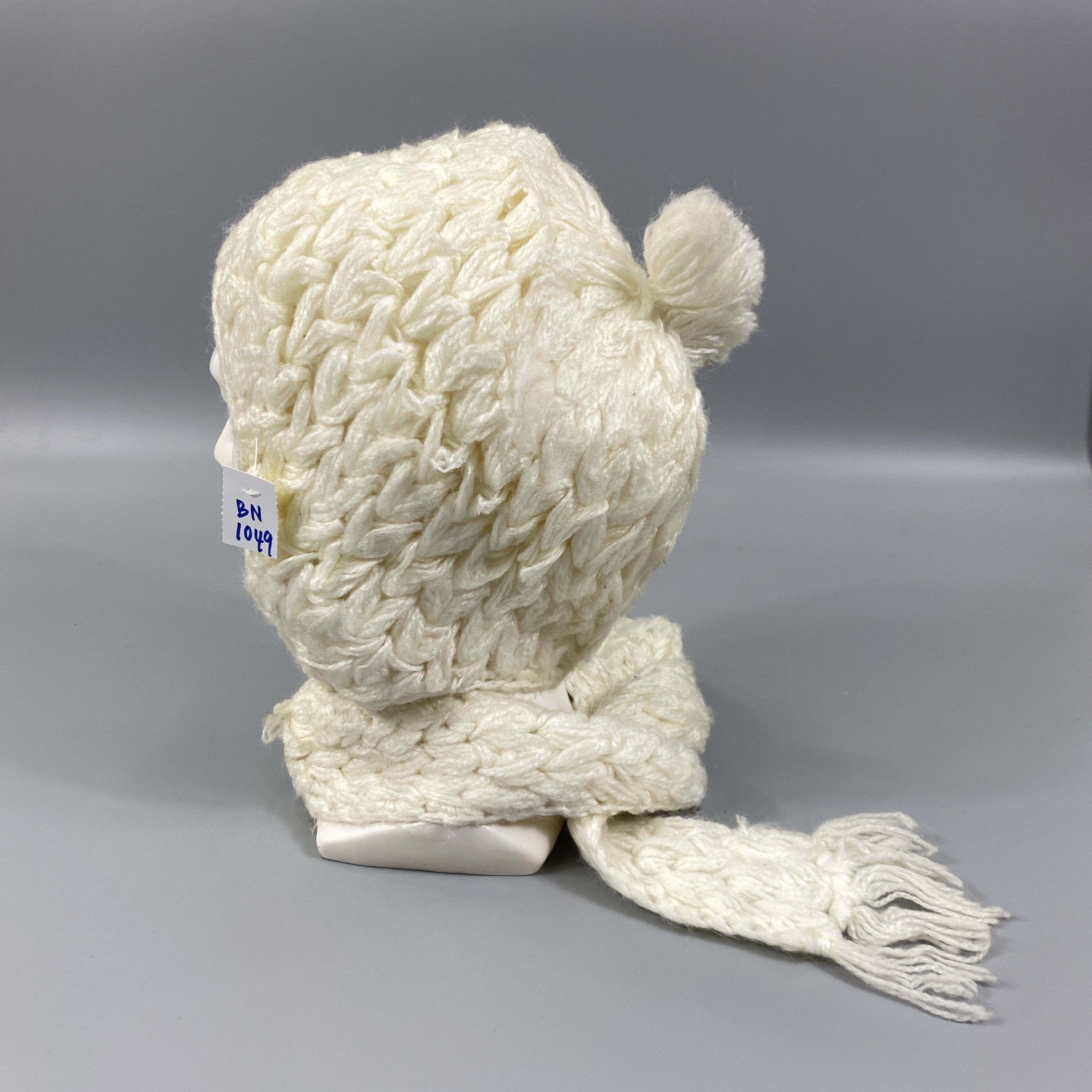 Japanese Brand Ear Flap Wool Snow Cap -BN1049 Size ONE SIZE - 4 Thumbnail