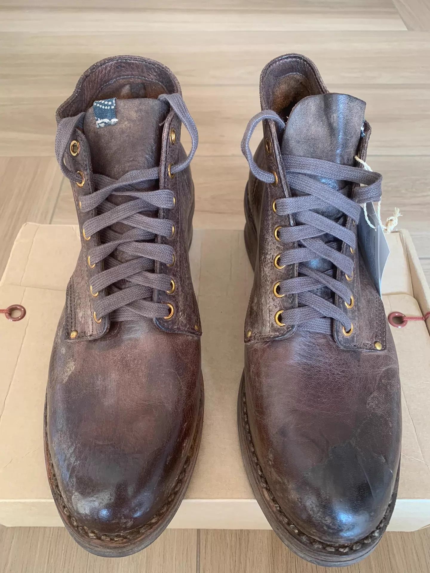 Visvim VISVIM ICT BRIGADIER BOOTS veg tan mud aged V 25SS Size US 11 / EU 44 - 1 Thumbnail