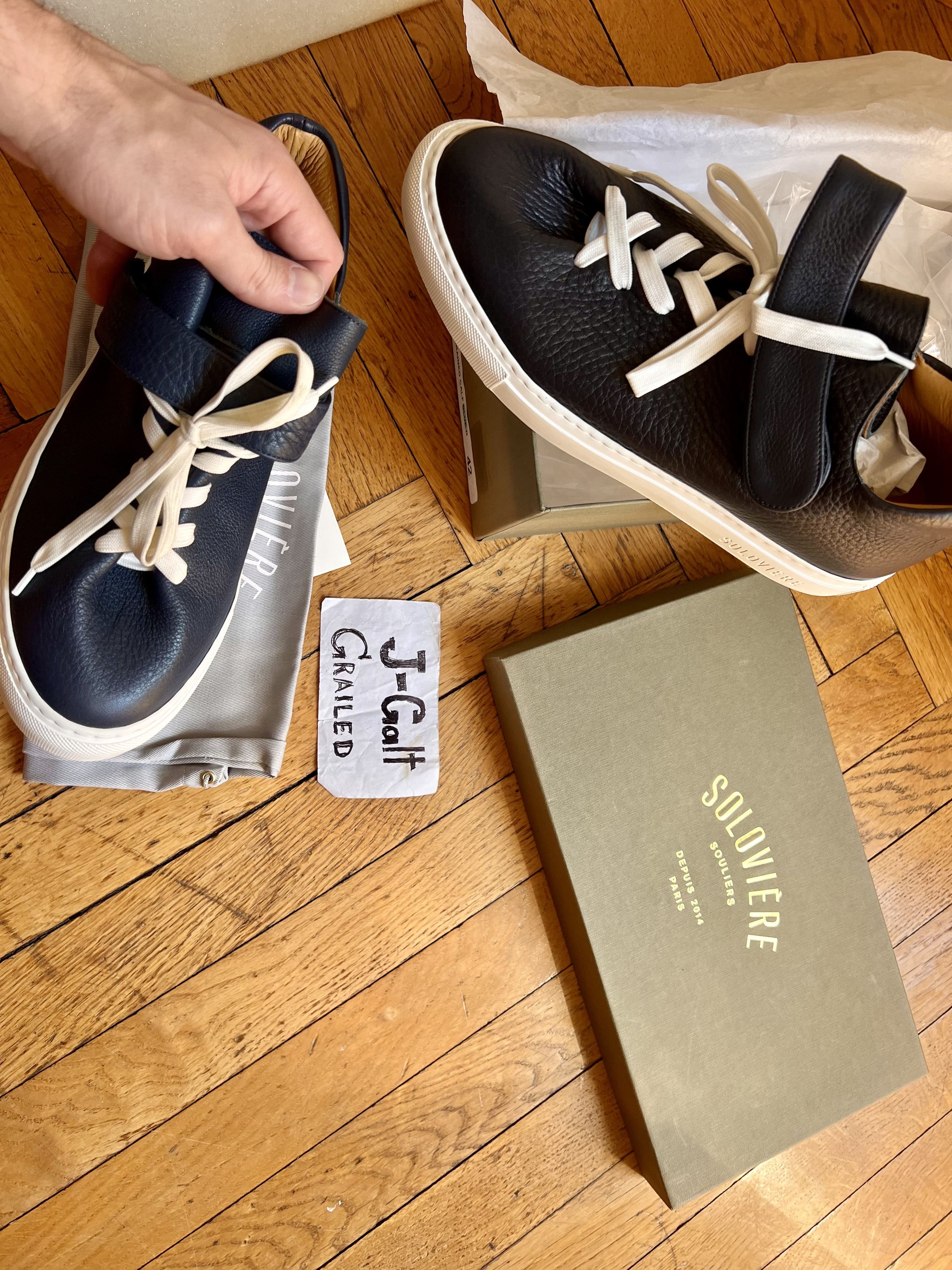 Jacques Soloviere × Saint Laurent Paris Calf leather Rodolphe sneaker Size US 9 / EU 42 - 2 Thumbnail