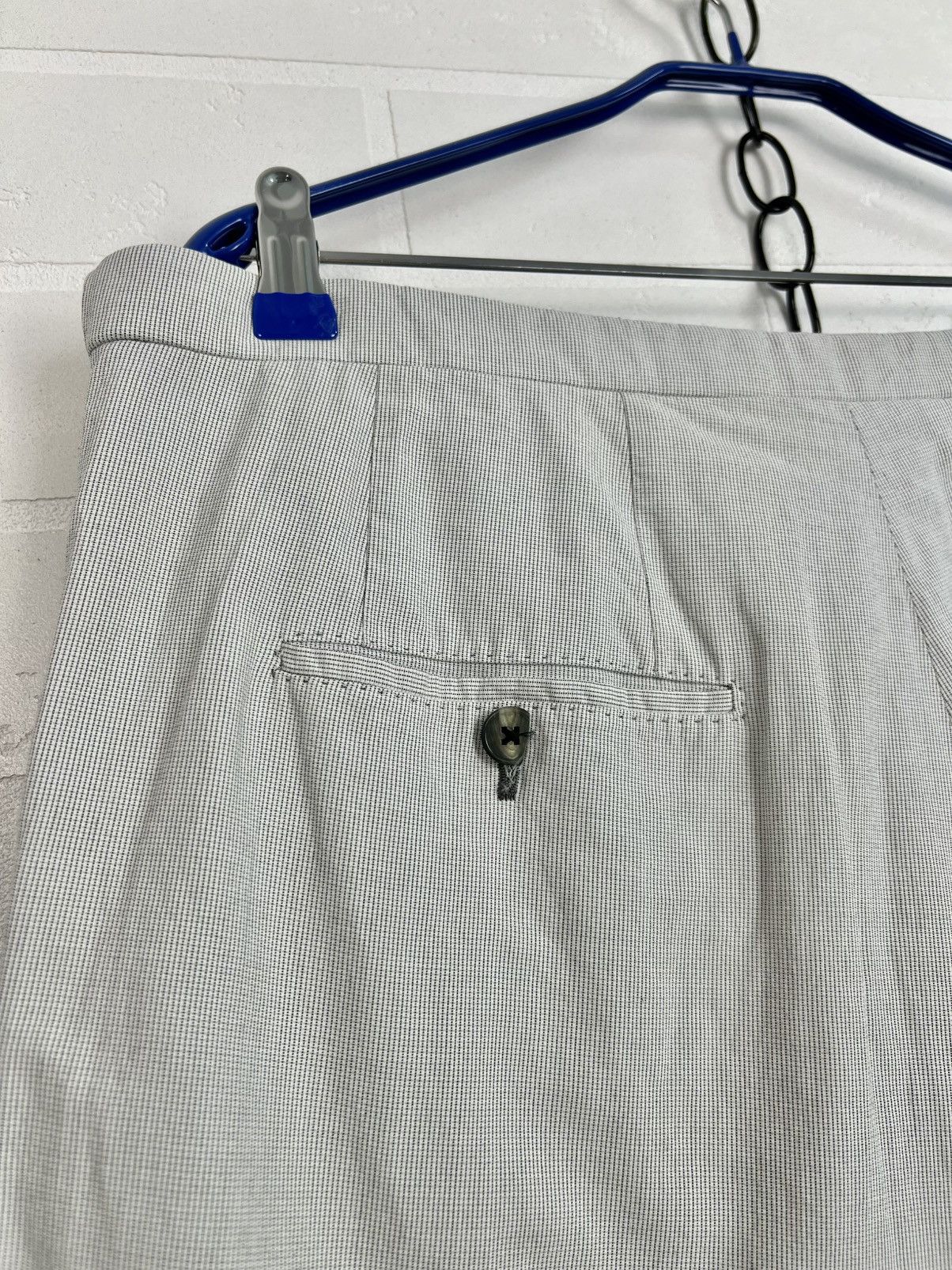 Louis Vuitton LOUIS VUITTON Shorts Chino Strap LV Plaid Cotton Gray Men's Size US 34 / EU 50 - 15 Thumbnail