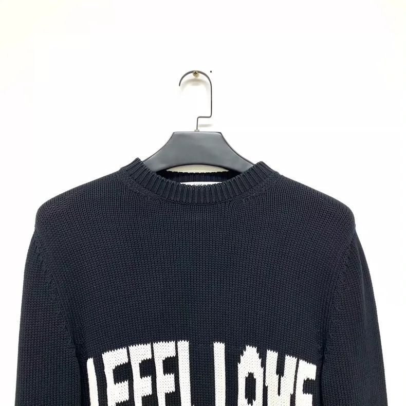 Givenchy Givenchy Black Distressed Knit Sweater Size S Shoulder Wid Size US S / EU 44-46 / 1 - 5 Thumbnail