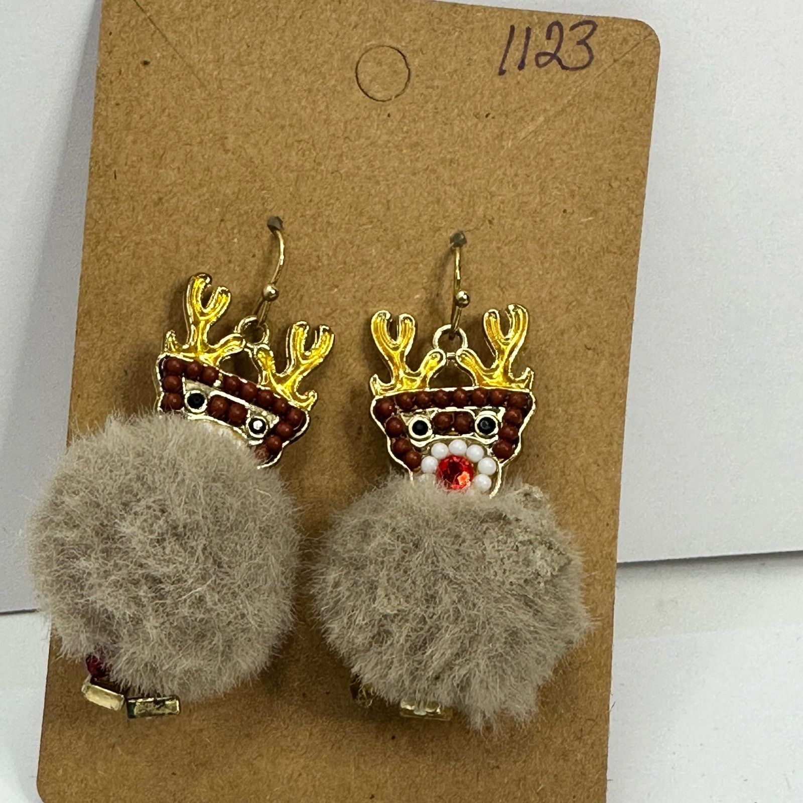 Unknown London Holiday Earrings Reindeer Pom Pom Dangle Drop Christmas Size ONE SIZE - 8 Thumbnail
