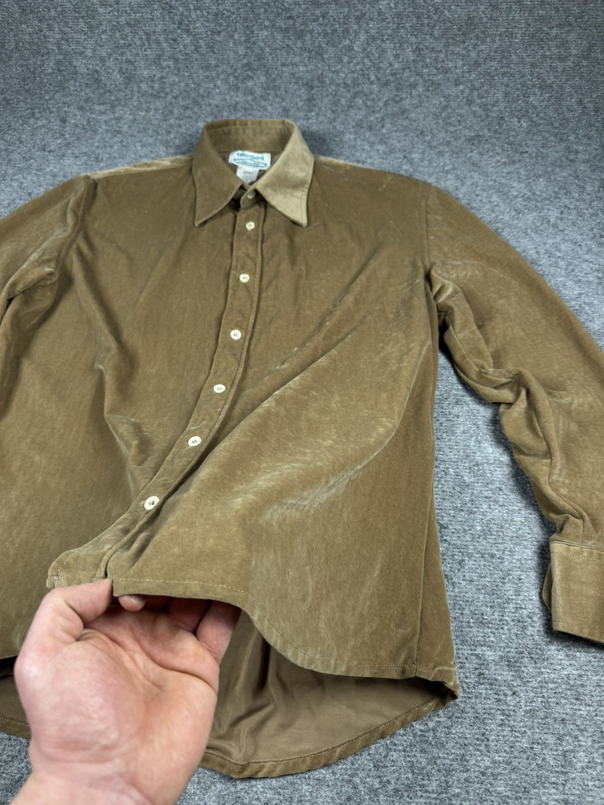 Vintage velvet Diesel shirt button ups