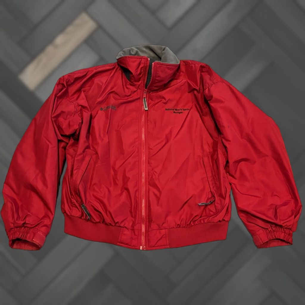 Logo 7 VINTAGE Columbia Bomber Jacket Mens XL Red Logo 90s WM5020 Size US XL / EU 56 / 4 - 1 Thumbnail