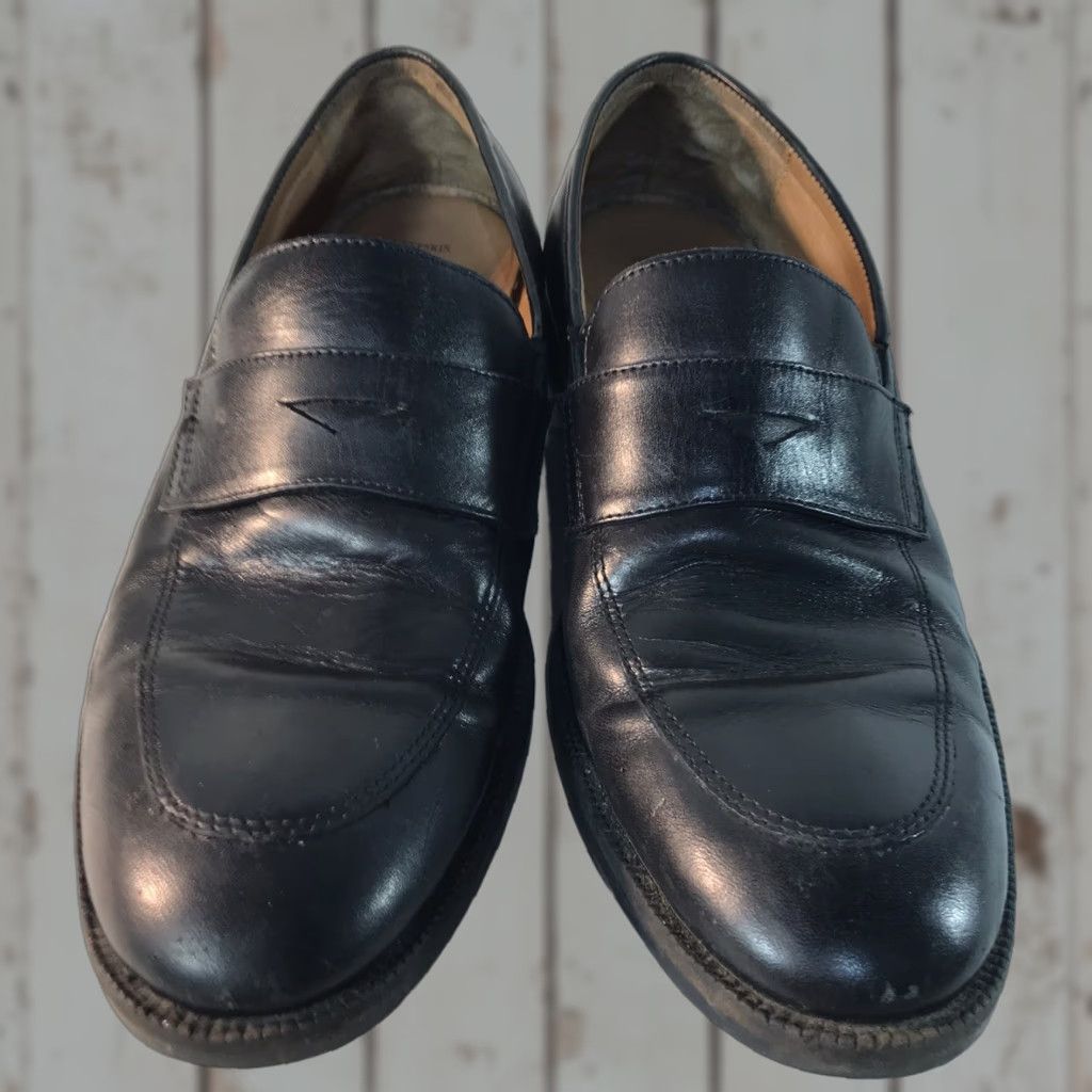 Johnston & Murphy Johnston Murphy Penny Loafers Leather Dress Shoes Men Size 9M Black Comfort Slip On Size US 9 / EU 42 - 1 Thumbnail