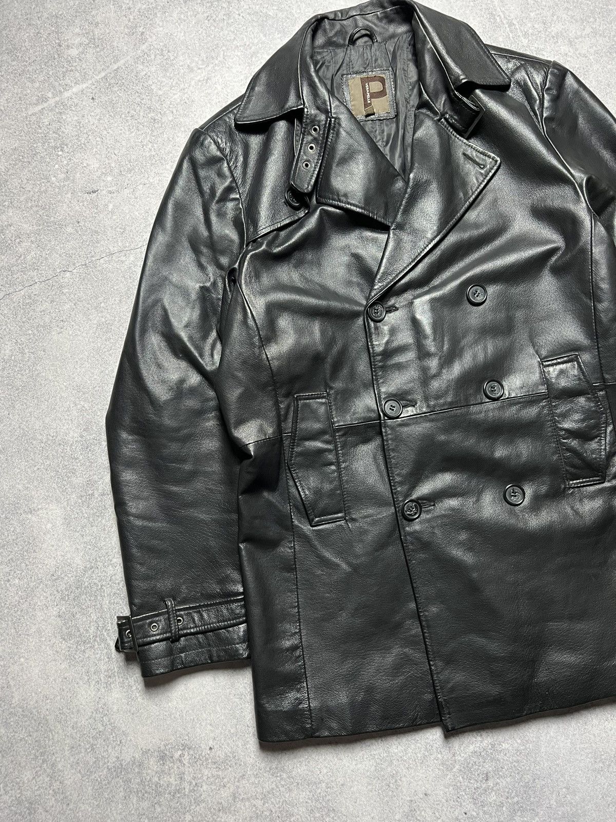 Vera Pelle Vintage Vera Pele Faded Leather Coat Jacket Size US L / EU 52-54 / 3 - 2 Thumbnail