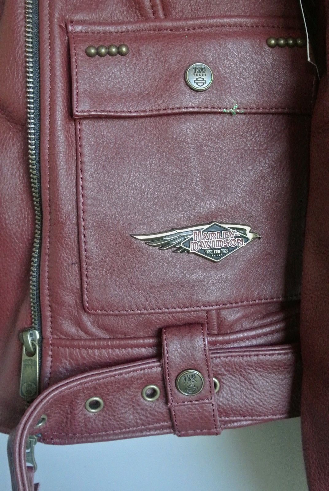 Harley Davidson [PRE-RELEASE] Harley 120th Anniversary Biker Jacket Size S / US 4 / IT 40 - 4 Thumbnail
