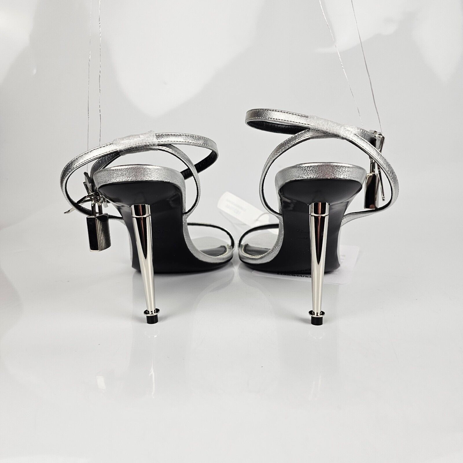 Tom Ford Tom Ford Padlock 85mm Silver Sandals New Size US 6 / IT 36 - 5 Thumbnail