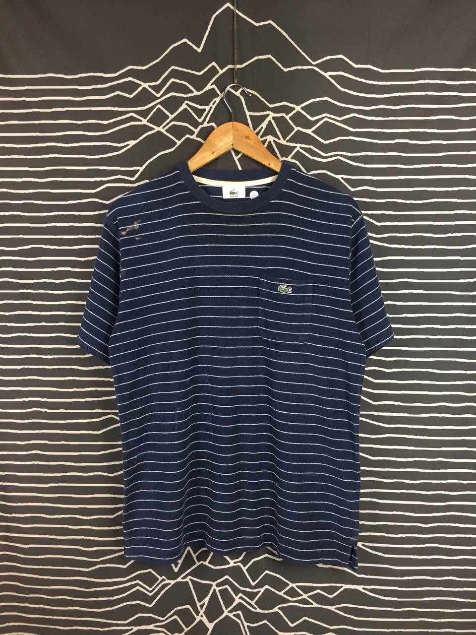 Lacoste Vtg Lacoste Small Logo Made In Japan Striped Pocket Tee Size US L / EU 52-54 / 3 - 2 Thumbnail