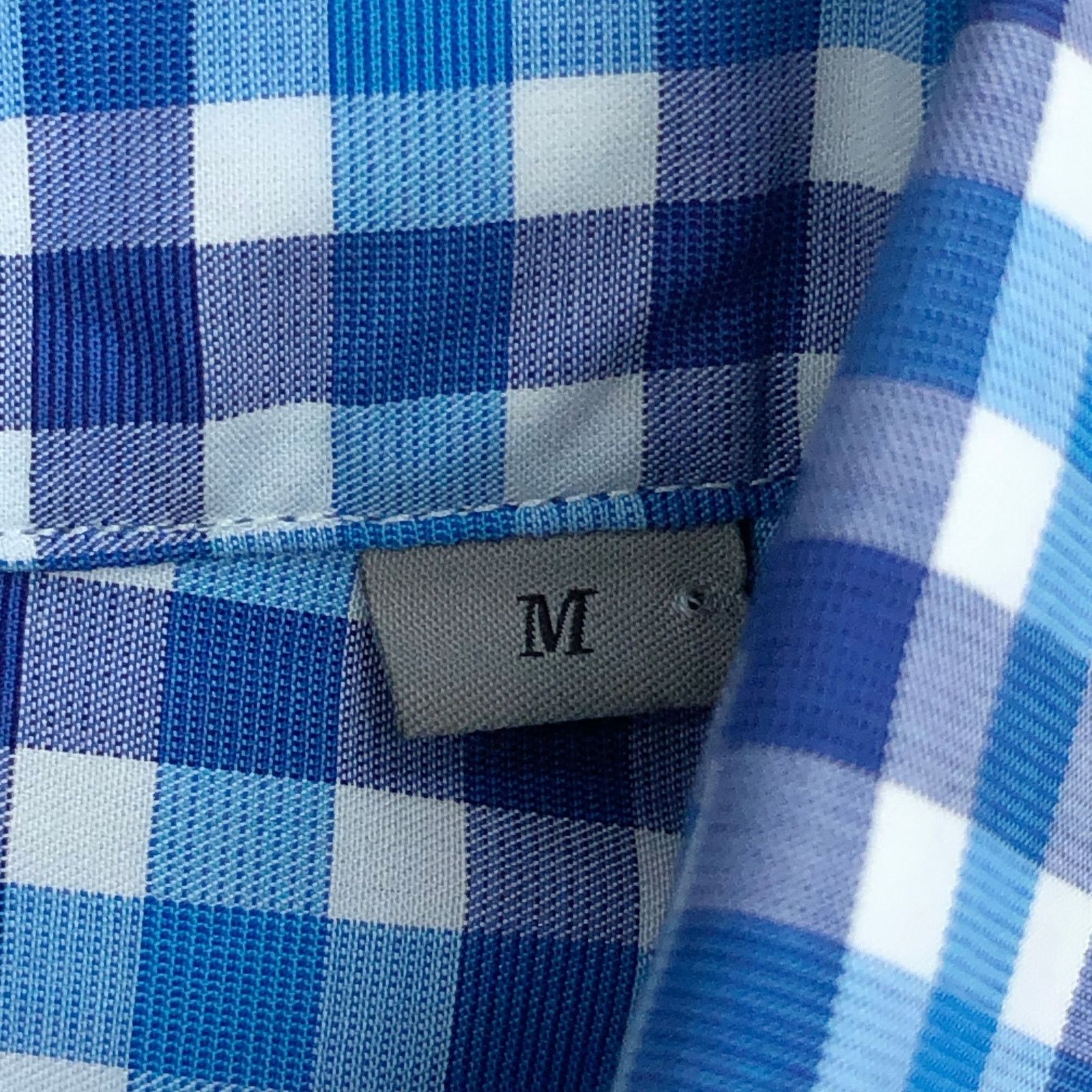 Canali Canali Dress Shirt M Blue Teal Gingham Check Long Sleeve Size US M / EU 48-50 / 2 - 16 Thumbnail