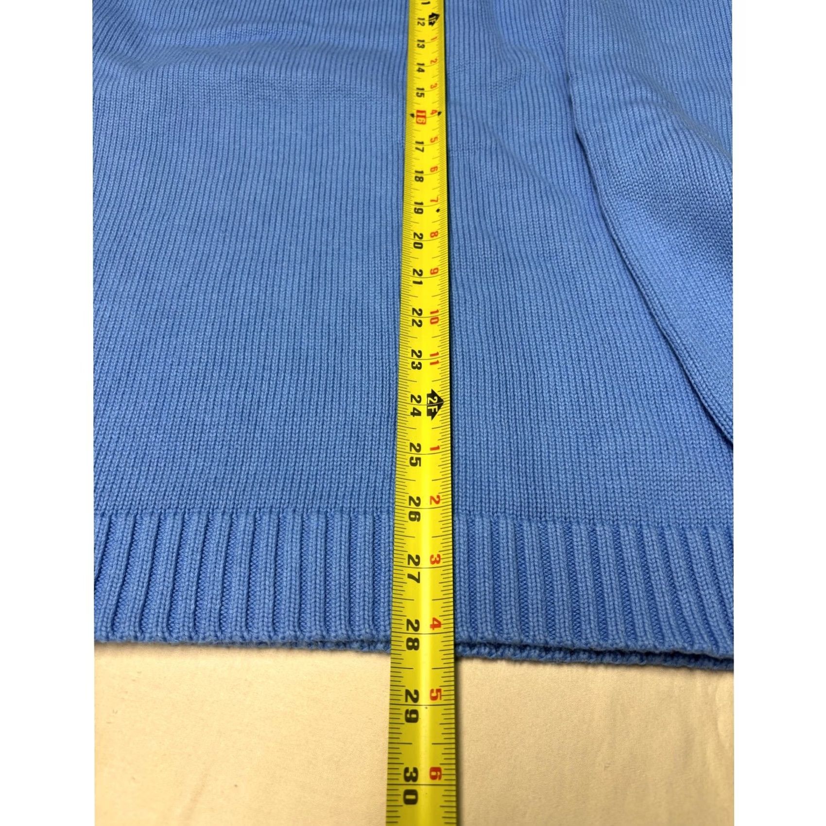 Vintage L.L. Bean Sweater Mens XL Blue Cotton Shaker Knit Crewneck Pullover Size US XL / EU 56 / 4 - 4 Thumbnail