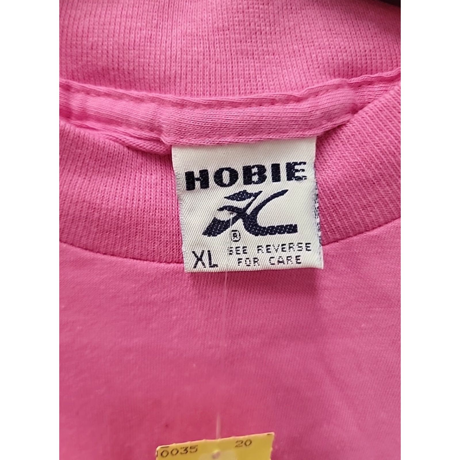 Vintage VINTAGE Hobie T-Shirt Mens XL Pink Graphic Print Crew Neck Short Sleeve Size US XL / EU 56 / 4 - 5 Thumbnail