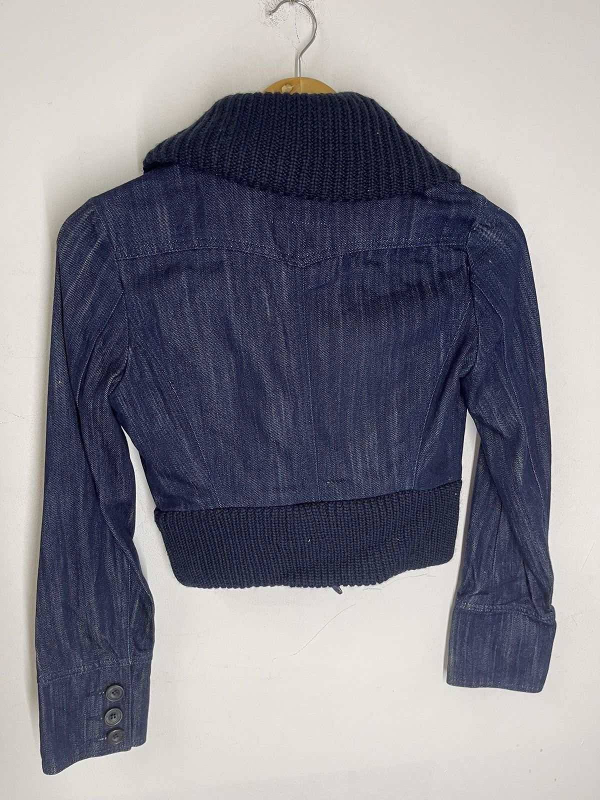 Designer VINTAGE MANANAN MCLIR CROP DENIM JACKET Size S / US 4 / IT 40 - 2 Thumbnail