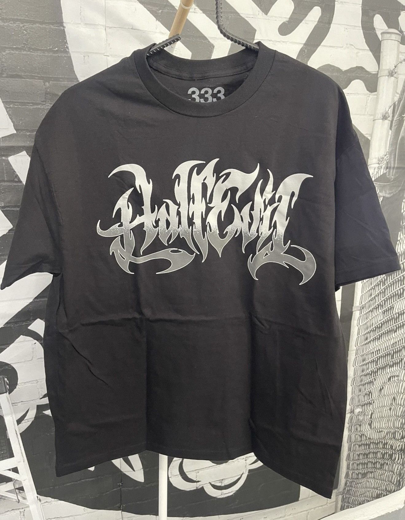 Half Evil ⚡️ Half Evil 333 Gradient Metal Tee Shirt Black Size XL ⚡️ Size US XL / EU 56 / 4 - 1 Thumbnail