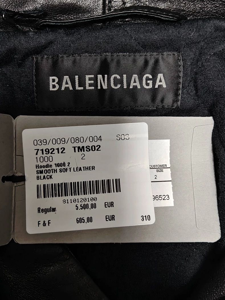 Balenciaga Balenciaga Blizzard Leather Pullover Jacket 2502-Nextarrow Size US M / EU 48-50 / 2 - 4 Thumbnail