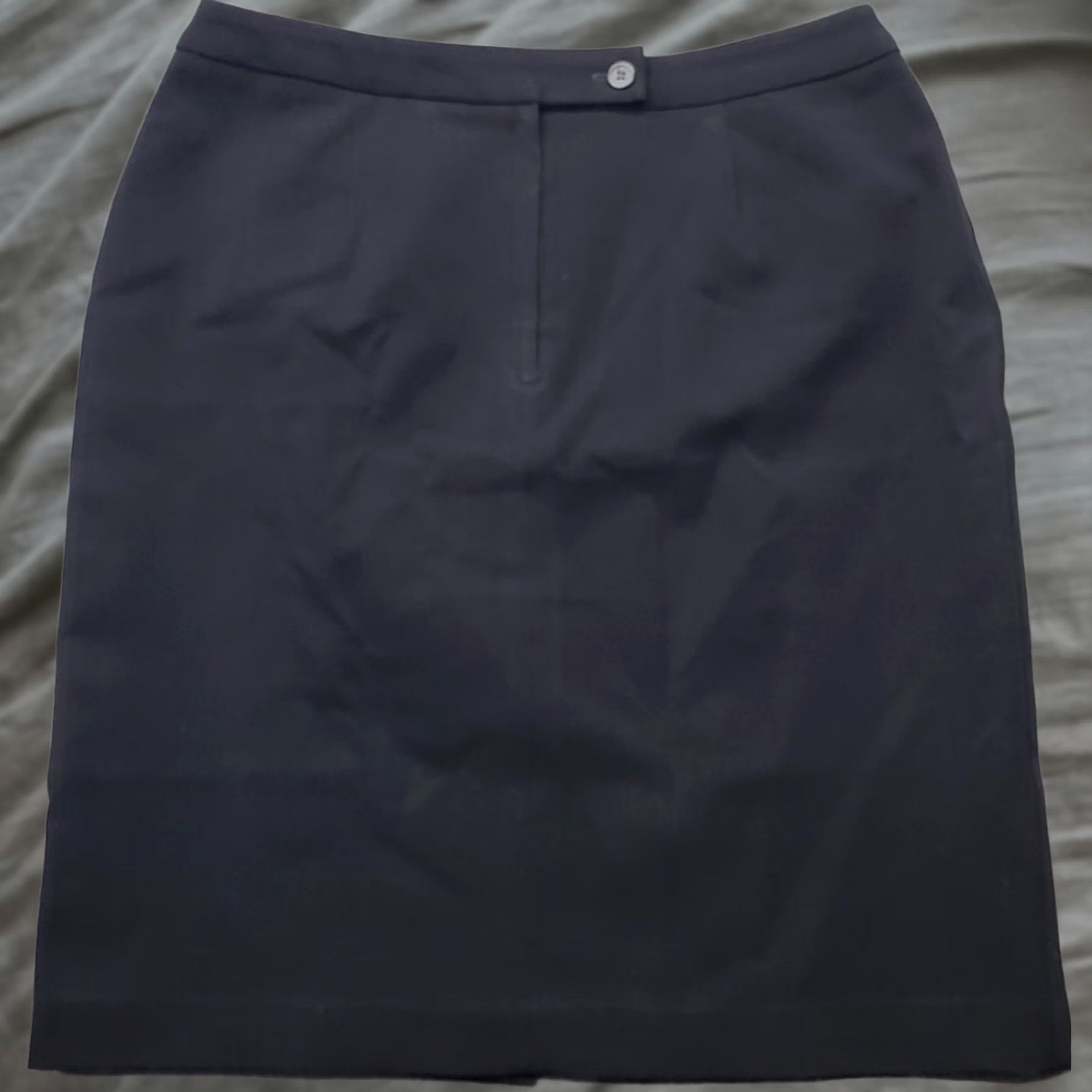 Vintage Axcess Skirt Womens Size 10 Black Stretch Lined Pencil Straight Short Vintage: No (Pre-owned) Womens Size 32" / US 10 / IT 46 - 1 Thumbnail