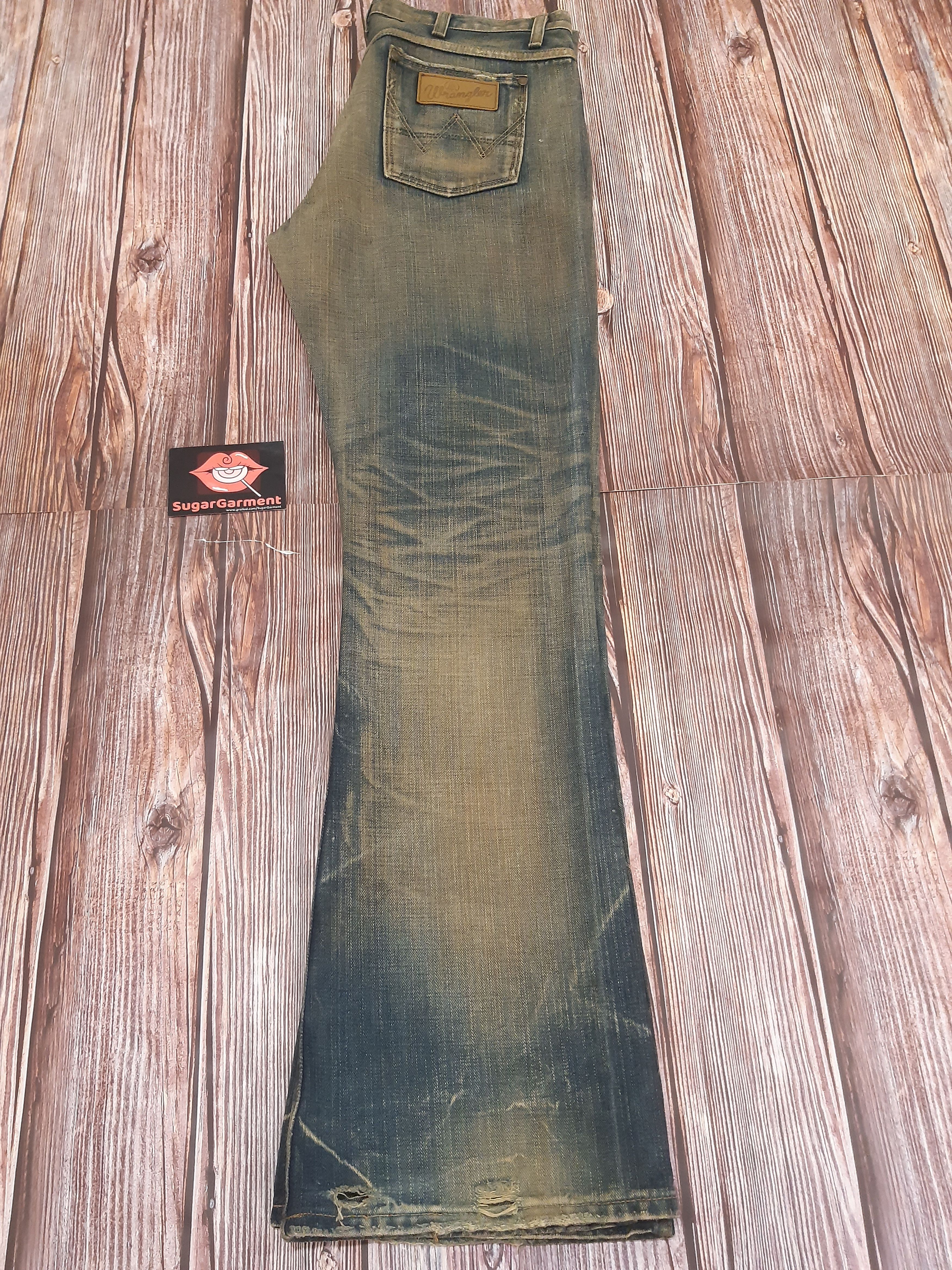 Japanese Brand Bootcut Flare Jeans Wrangler Vintage Size US 35 - 19 Thumbnail