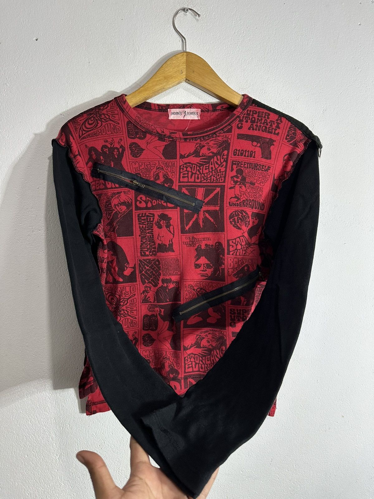 Hysteric Glamour STONE ANGEL UNDERGROUND LONG SLEEVE TEE HYSTERIC STYLE Size US M / EU 48-50 / 2 - 3 Thumbnail