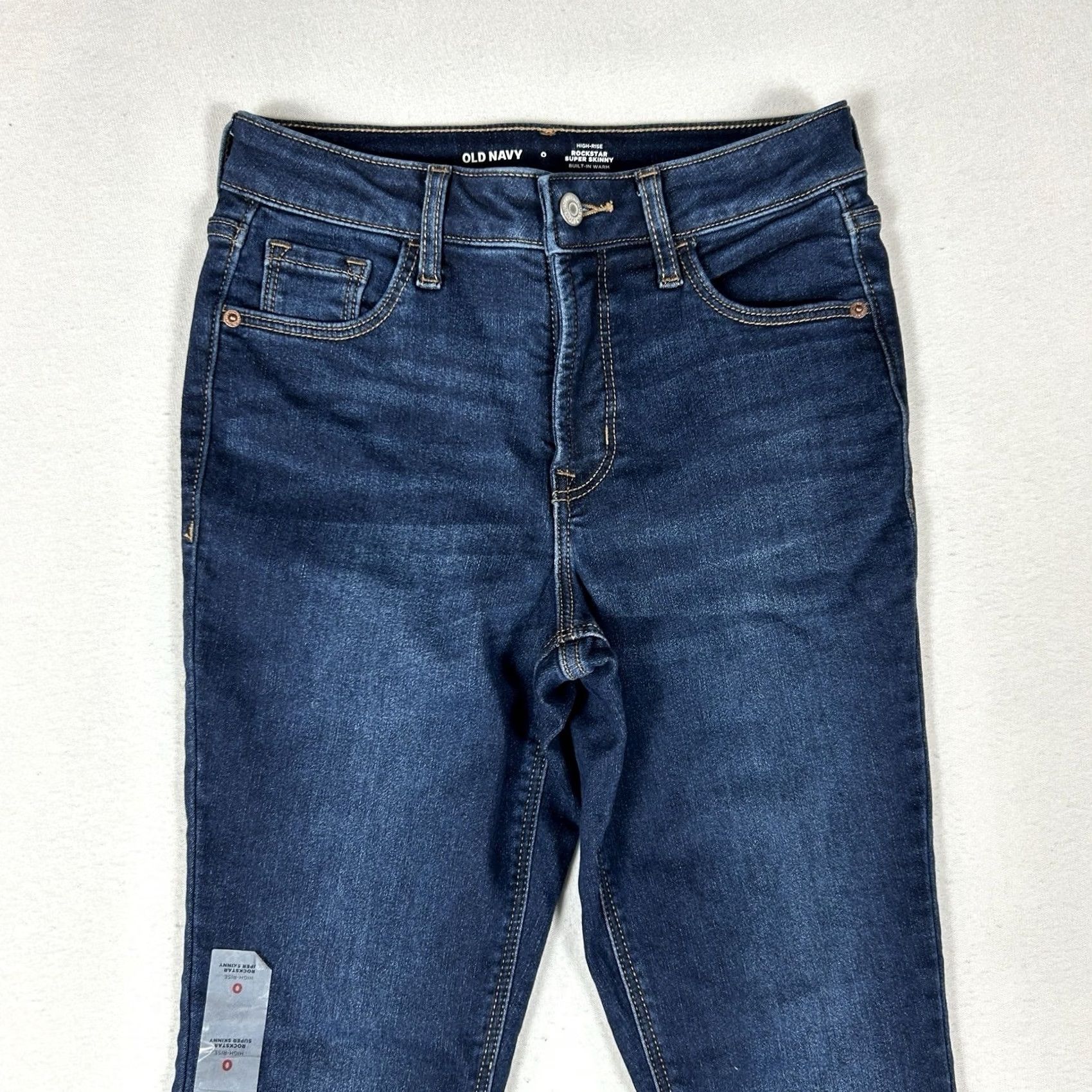 Old Navy Old Navy Jeans Women's 0 High Rise Skinny 5-Pocket Denim Blue Pockets Stretch Size 25" / US 0 / IT 36 - 2 Thumbnail